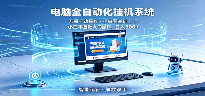 智能广告挂机无需值守,小白上手轻松实现每日增收-宇文网创