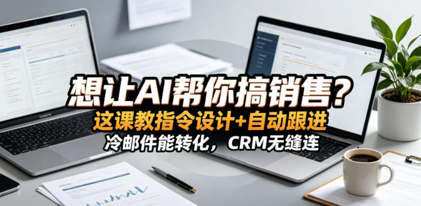 想让AI帮你搞销售?这课教指令设计+自动跟进,冷邮件能转化,CRM无缝连!【原创双语字幕】-宇文网创