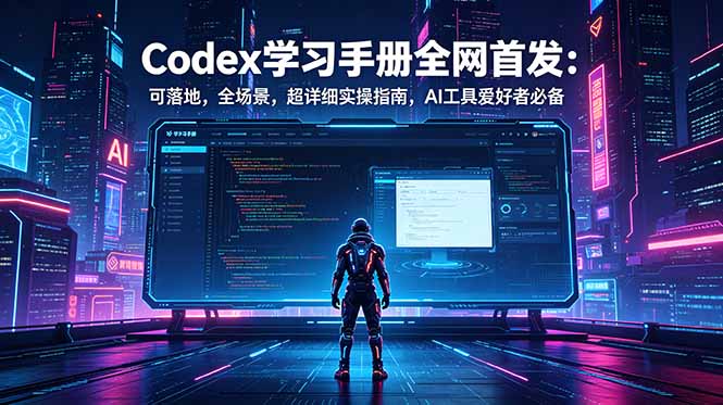 (18871期)Codex学习手册全网首发:可落地,全场景,超详细实操指南,AI工具爱好者必备-宇文网创
