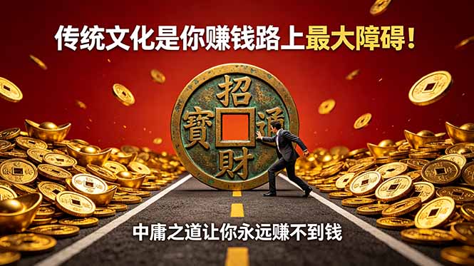 （18872期）付费文章：传统文化是你赚钱路上最大障碍！中庸之道让你永远赚不到钱-宇文网创