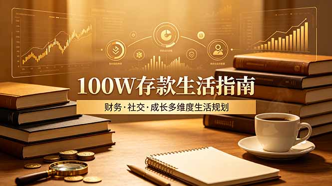 （19121期）付费文章：100W存款生活指南，如何从财务、社交、成长等维度规划自己的生活-宇文网创