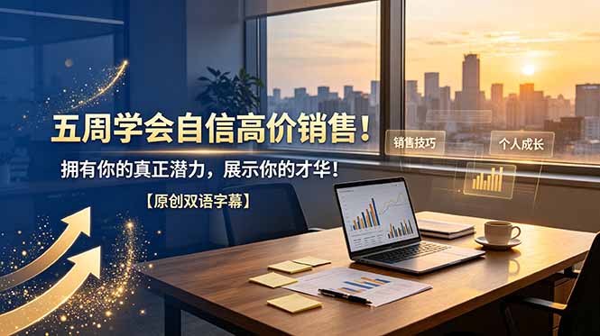 （19071期）五周学会自信高价销售！拥有你的真正潜力，展示你的才华！【原创双语字幕】-宇文网创