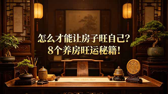 （19023期）付费文章：怎么才能让房子旺自己？8个养房旺运秘籍！-宇文网创