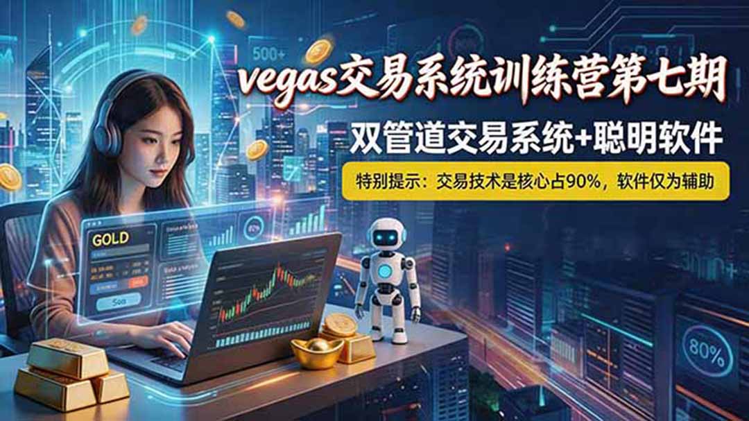 (18770期)【海外美金AI搬砖】Vegas交易技术+聪明软件, 黄金期货日赚50-1000U, 长期稳定,小白轻松上手-宇文网创