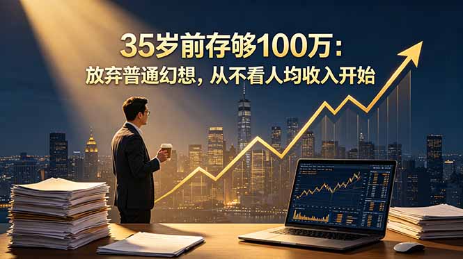 （18689期）35岁前存够100万：放弃普通幻想，从不看人均收入开始-宇文网创