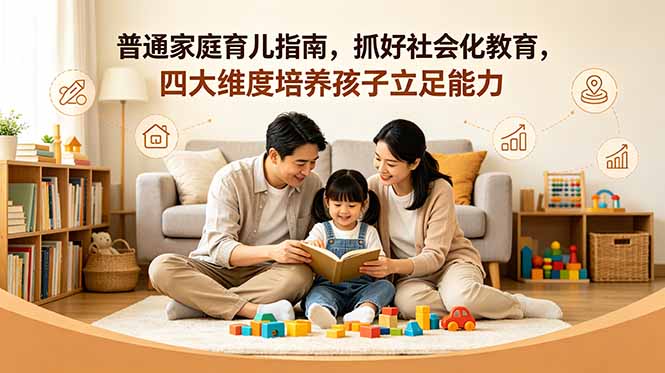 （18755期）付费文章：普通家庭育儿指南，抓好社会化教育，四大维度培养孩子立足能力-宇文网创