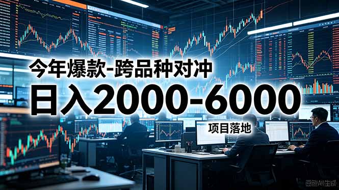 （18918期）今年爆款-跨品种对冲日入2000-6000，项目落地！-宇文网创