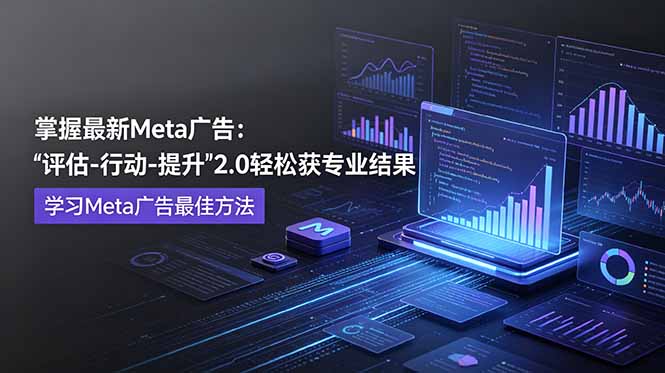 （18972期）掌握最新的Meta广告，通过“评估-行动-提升”2.0版本轻松获得专业级结果。学习目前学习Meta广告的最佳方法-宇文网创