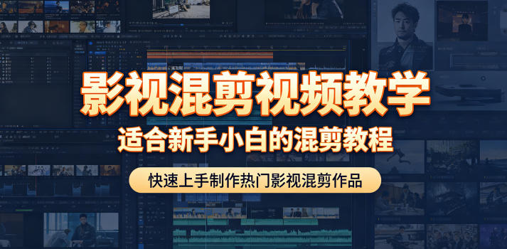 影视混剪视频教学，适合新手小白的混剪教程，快速上手制作热门影视混剪作品-宇文网创