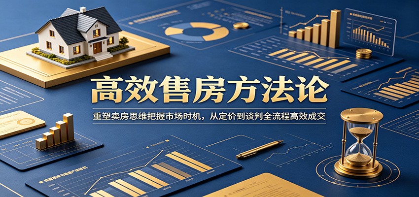 高效售房方法论:重塑卖房思维把握市场时机,从定价到谈判全流程高效成交-宇文网创