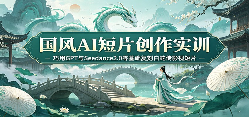 国风AI短片创作实训：巧用GPT与Seedance2.0零基础复刻白蛇传影视短片-宇文网创