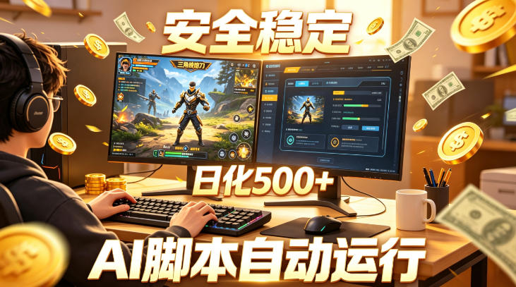 三角洲全自动挂G项目,AI脚本躺賺,日化500+,无需手动操作【揭秘】-宇文网创