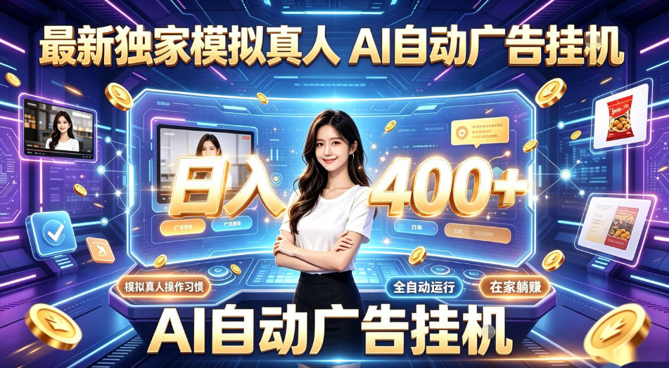 最新独家模拟真人，AI自动挂号挂G，日入400+，全程全自动运行，无需人工【揭秘】-宇文网创