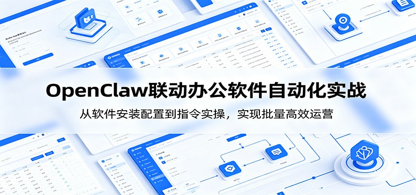 OpenClaw自动化实操课：从软件安装配置到指令实操，实现批量高效运营-宇文网创
