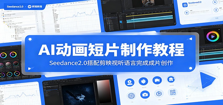 AI动画短片制作教程:Seedance2.0搭配剪映视听语言完成成片创作-宇文网创