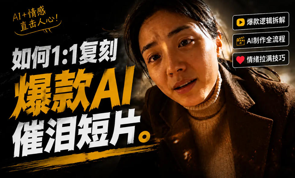 豆包+Gemini生成真人AI短剧-拆解复刻百万爆款第一人称短片，一站式讲透爆款复刻全流程-宇文网创