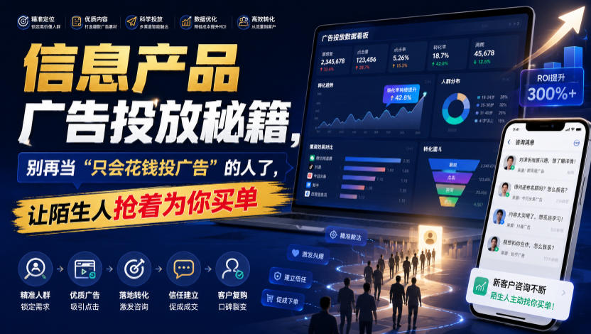 信息产品广告投放秘籍,别再当“只会花钱投广告”的人了,让陌生人抢着为你买单【原创双语字幕】-宇文网创