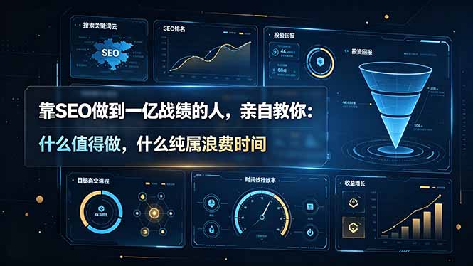 (19197期)靠SEO做到一亿战绩的人,亲自教你:什么值得做,什么纯属浪费时间【原创双语字幕】-宇文网创