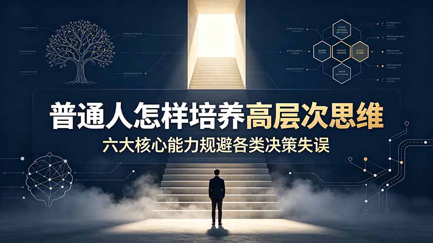 （19479期）付费文章：普通人怎样培养高层次思维，六大核心能力规避各类决策失误-宇文网创