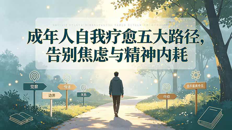 （19516期）付费文章：成年人自我疗愈五大路径，告别焦虑与精神内耗-宇文网创