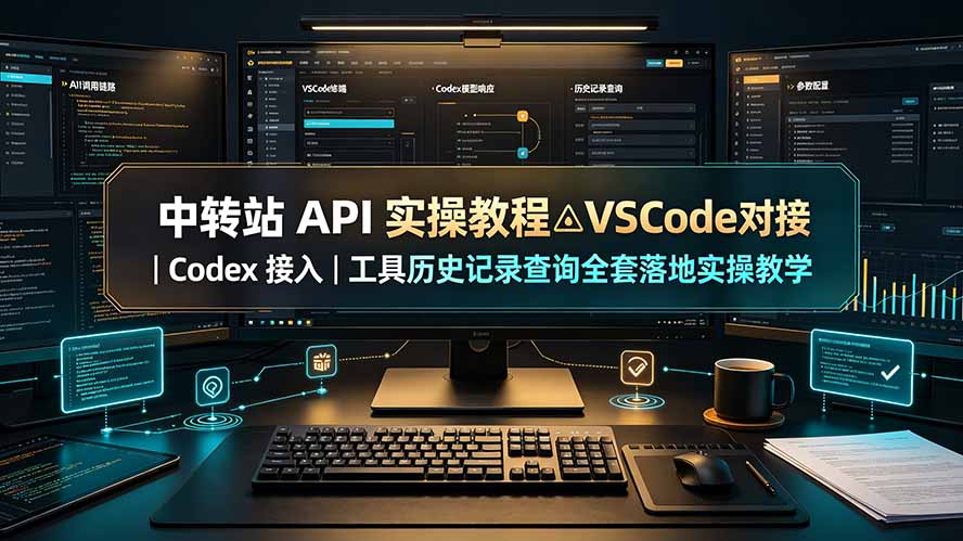 (19520期)中转站 API 实操教程△VSCode 对接|Codex 接入|工具历史记录查询全套落地实操教学-宇文网创