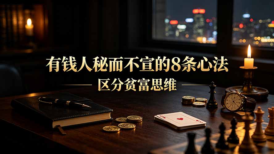(19413期)付费文章:有钱人秘而不宣的8条心法|区分贫富思维-宇文网创