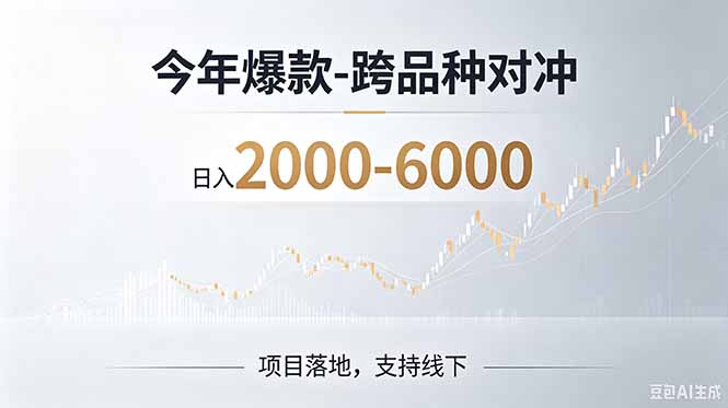 (19150期)2026创业新风口—跨品种对冲震撼首发!日收益2000-6000+,项目绿色长久,安全稳健-宇文网创