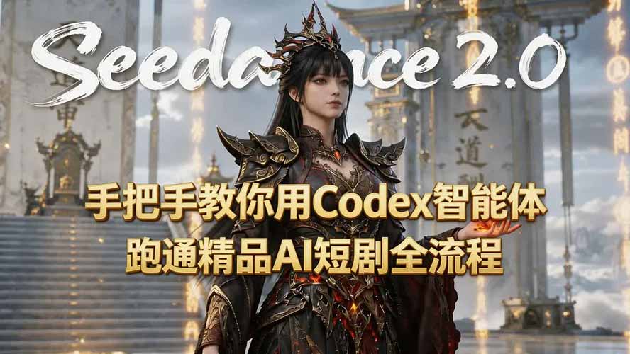 (19507期)手把手教你用Seedance2.0+Codex智能体跑通精品AI短剧全流程(附3种skill技能)-宇文网创
