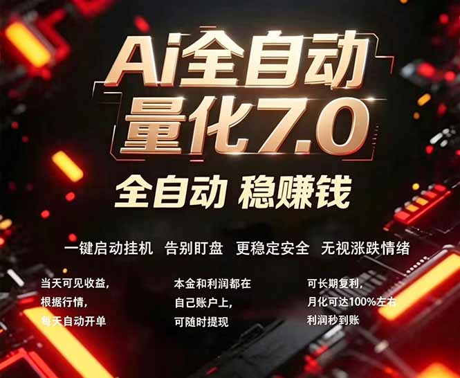 (19420期)EA黄金量化7.0 ,24小时全自动挣美金,小白轻松操作,日入1000+-宇文网创