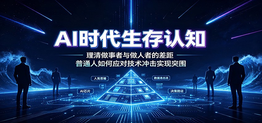 AI时代生存认知:理清做事者与做人者的差距,普通人如何应对技术冲击实现突围-宇文网创