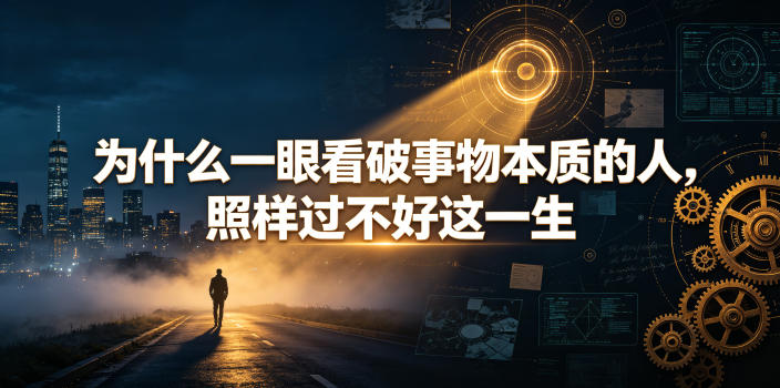 付费文章：为什么一眼看破事物本质的人，照样过不好这一生-宇文网创