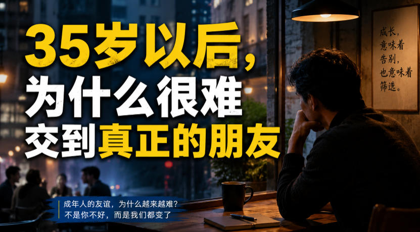 付费文章:35岁以后,为什么很难交到真正的朋友-宇文网创