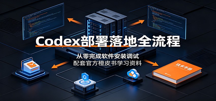 Codex部署落地全流程:从零完成软件安装调试,配套官方橙皮书学习资料-宇文网创