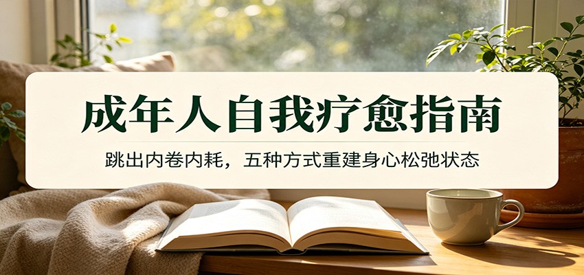 成年人自我疗愈指南：跳出内卷内耗，五种方式重建身心松弛状态-宇文网创