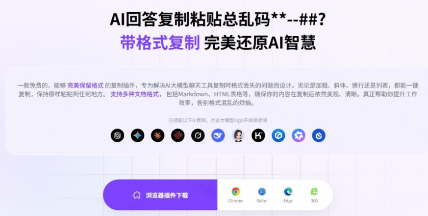 图片[2]-你的AI回答内容复制格式总乱码？完美一键保留原格式复制，办公宝藏浏览器插件Copy With Format-宇文网创