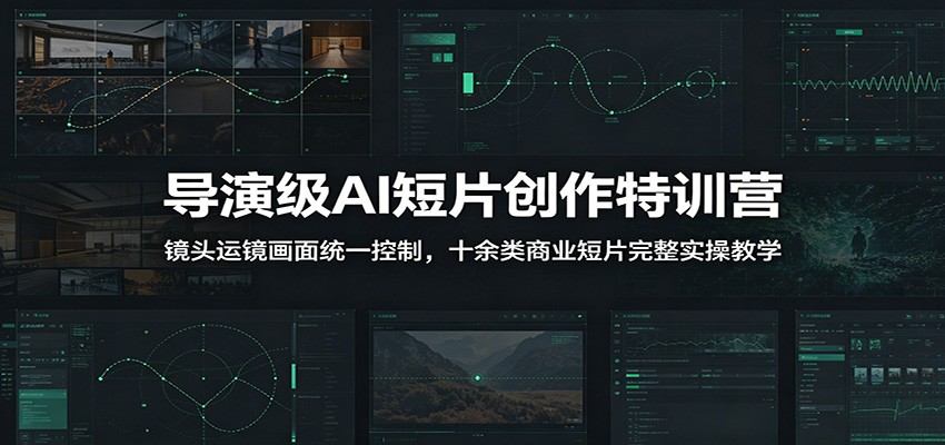 导演级AI短片创作特训营:镜头运镜画面统一控制,十余类商业短片完整实操教学(更新)-宇文网创