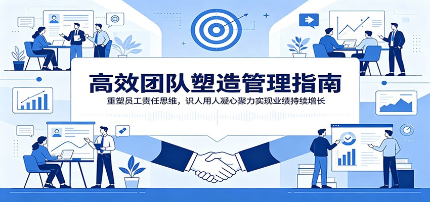 高效团队塑造管理指南：重塑员工责任思维，识人用人凝心聚力实现业绩持续增长-宇文网创