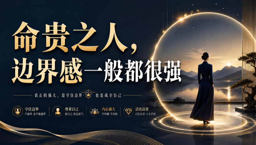 付费文章:命贵之人,边界感一般都很强-宇文网创