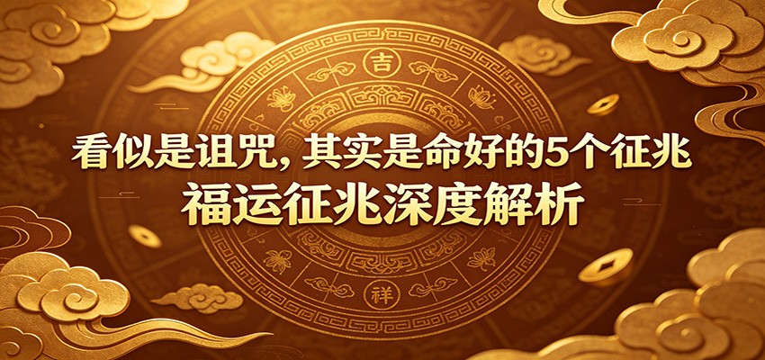 付费文章:《看似是诅咒,其实是命好的5个征兆》福运征兆深度解析-宇文网创