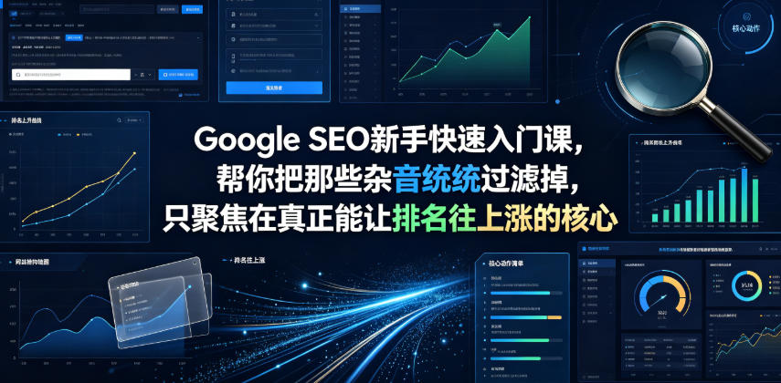 Google SEO新手快速入门课，帮你把那些杂音统统过滤掉，只聚焦在真正能让排名往上涨的核心动作【原创双语字幕】-宇文网创