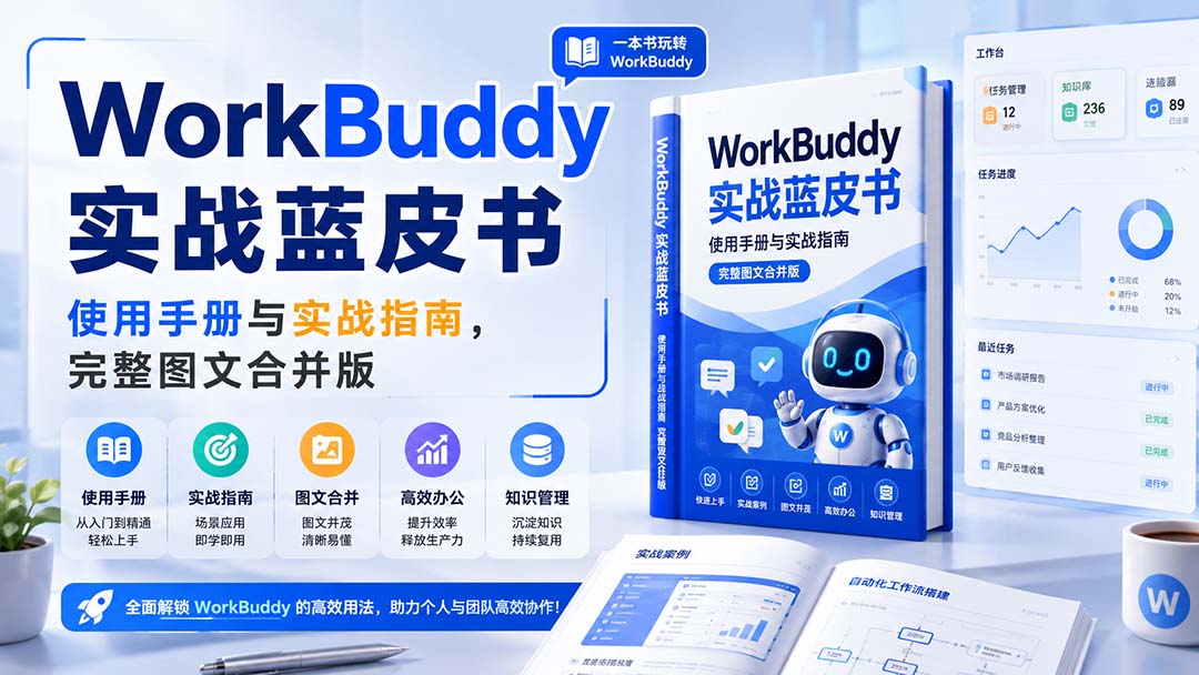 (20106期)WorkBuddy实战蓝皮书,使用手册与实战指南,完整图文合并版-宇文网创