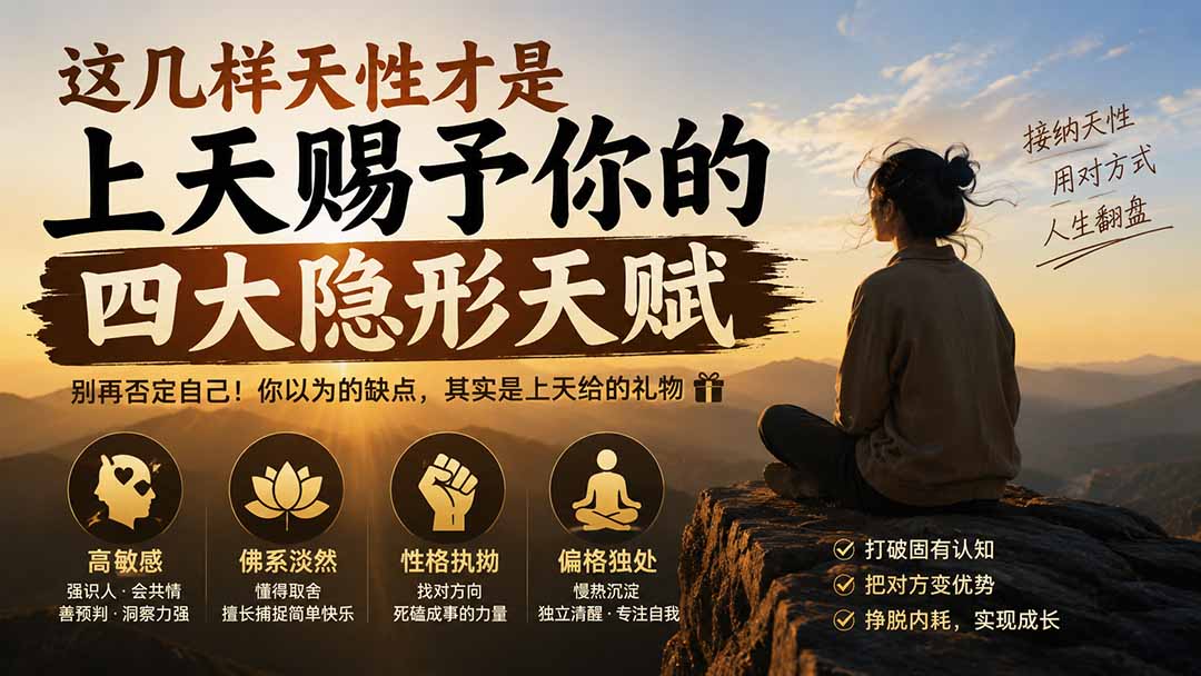 (19984期)付费文章:这几样天性才是上天赐予你的四大隐形天赋-宇文网创
