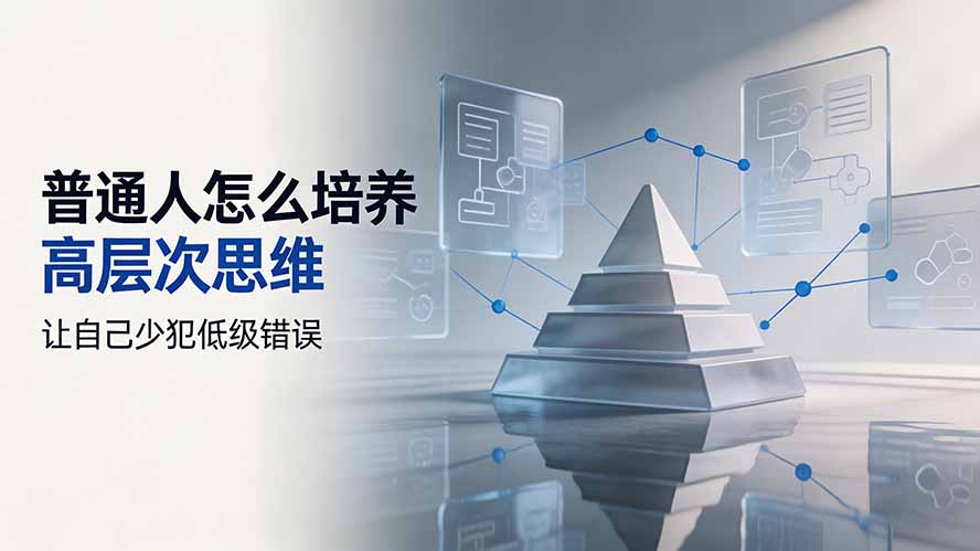 （19637期）付费文章：普通人怎么培养高层次思维，让自己少犯低级错误-宇文网创
