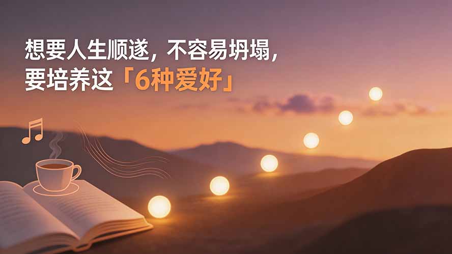 （19638期）付费文章：想要人生顺遂，不容易坍塌，要培养这6种爱好-宇文网创