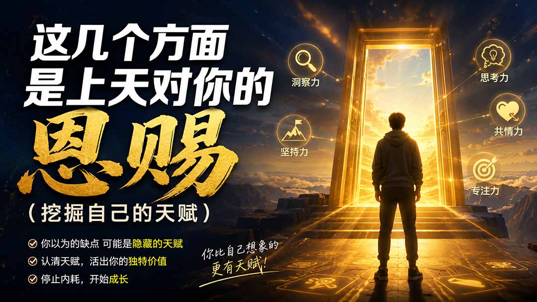 (19964期)付费文章:这几个方面是上天对你的恩赐(挖掘自己的天赋)-宇文网创