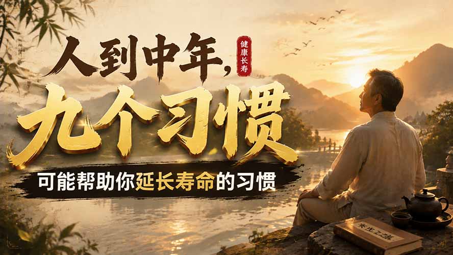 （19707期）付费文章：人到中年，九个可能帮助你延长寿命的习惯-宇文网创