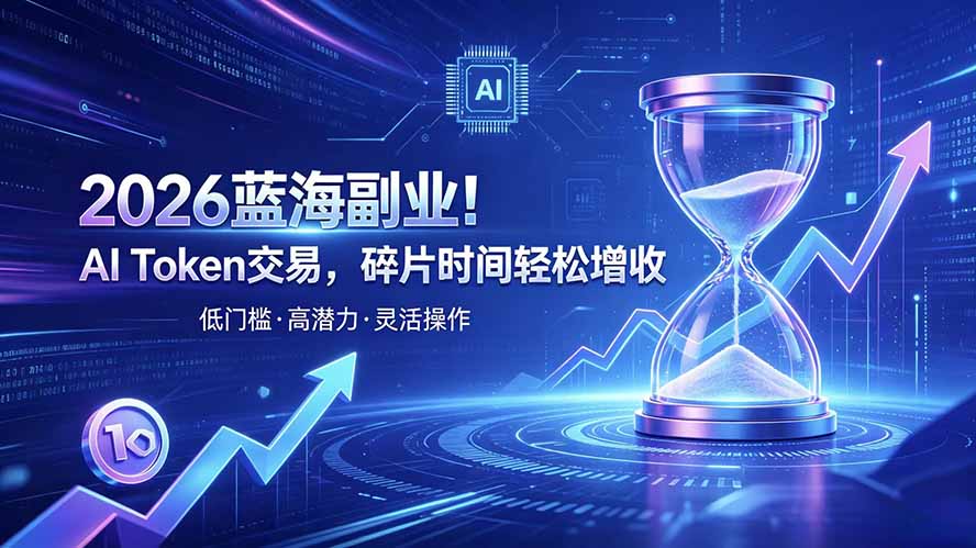 (19997期)AI Token算力赛道!普通人可入局的数字副业-宇文网创