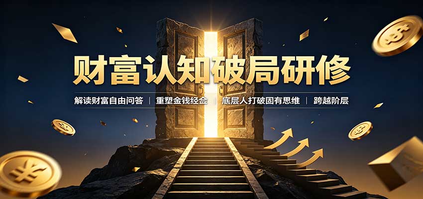 财富认知破局研修：解读”孙割”，重塑金钱观念，底层人打破固有思维跨越阶层-宇文网创