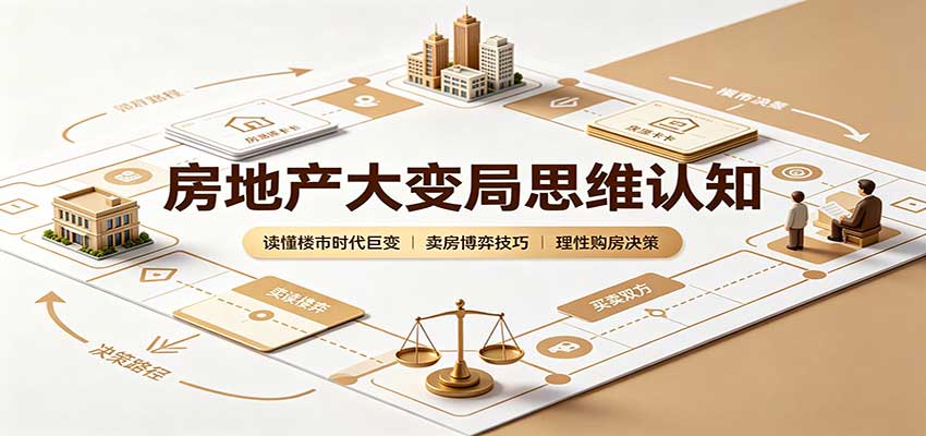 房地产大变局思维认知：读懂楼市时代巨变，卖房博弈技巧，理性购房决策-宇文网创
