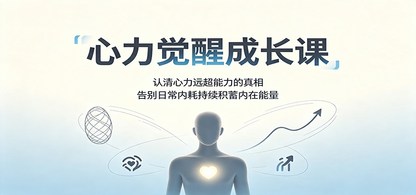 心力觉醒成长课:认清心力远超能力的真相,告别日常内耗持续积蓄内在能量-宇文网创